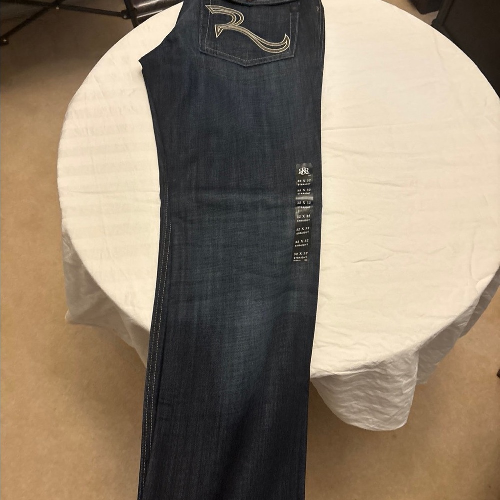 Rock & Republic Dark Indigo Straight Leg Jeans